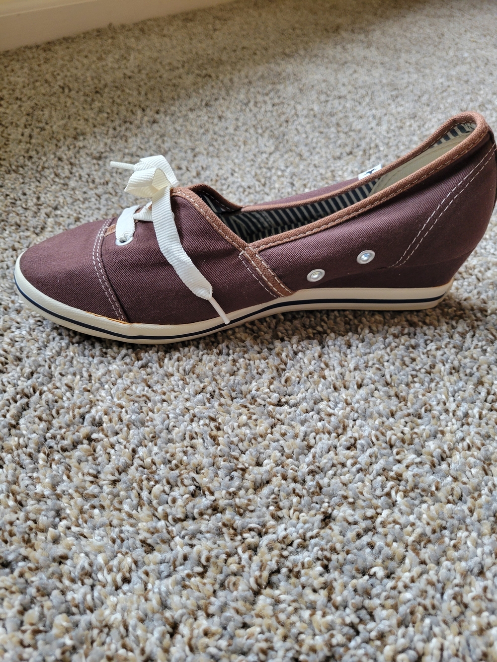 Converse Women’s Slip-On Canvas Sneakers in Brown - Picture 3 of 6